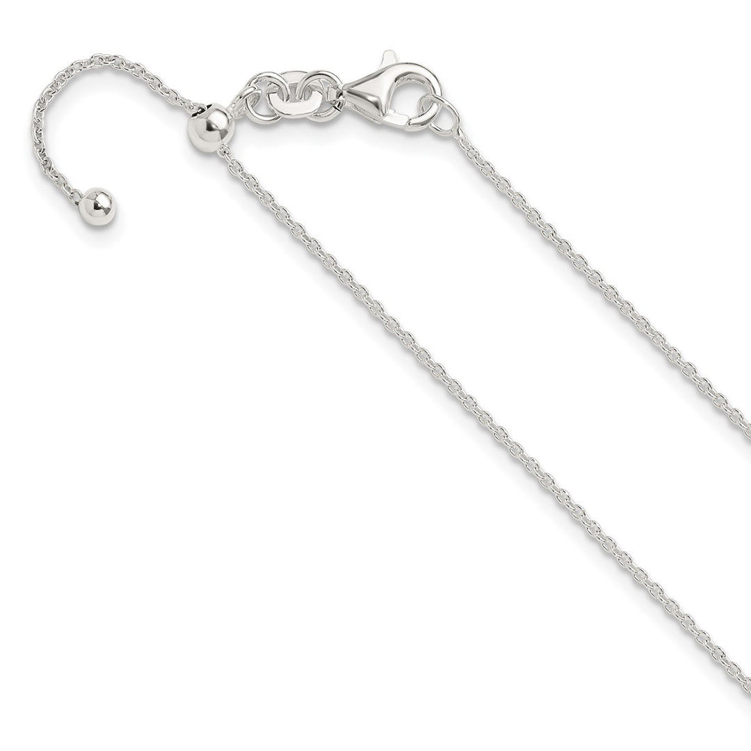 Sterling Silver 1.2mm Rolo Necklace, 24"