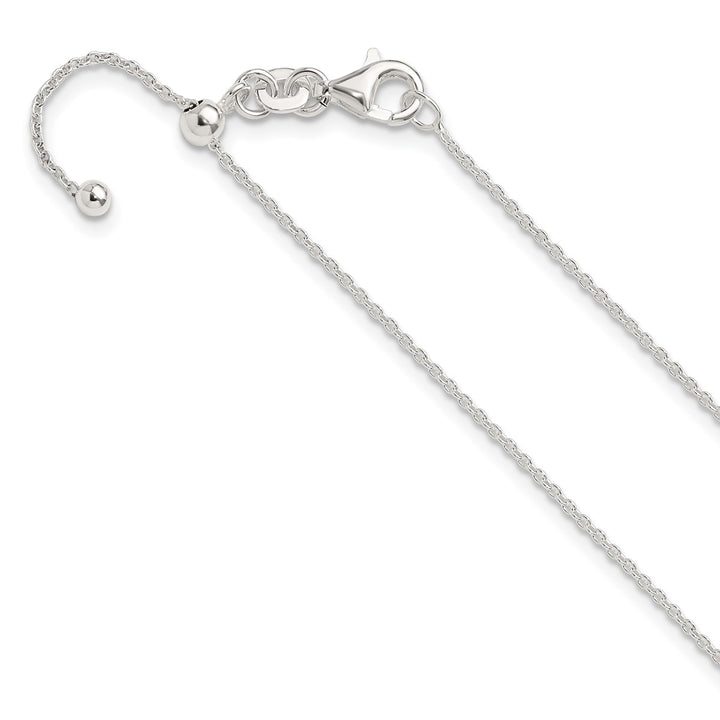 Sterling Silver 1.2mm Rolo Necklace, 24"