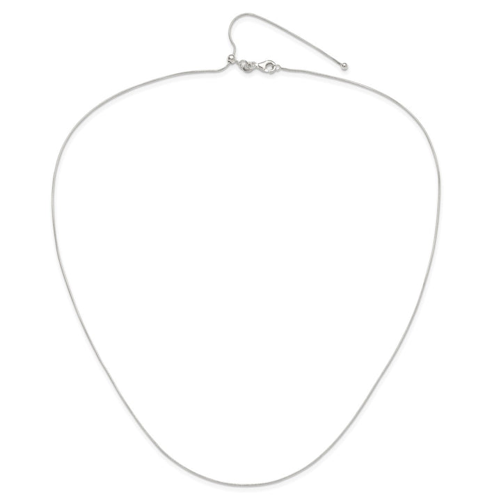 Sterling Silver 75mm Snake Necklace, 24"