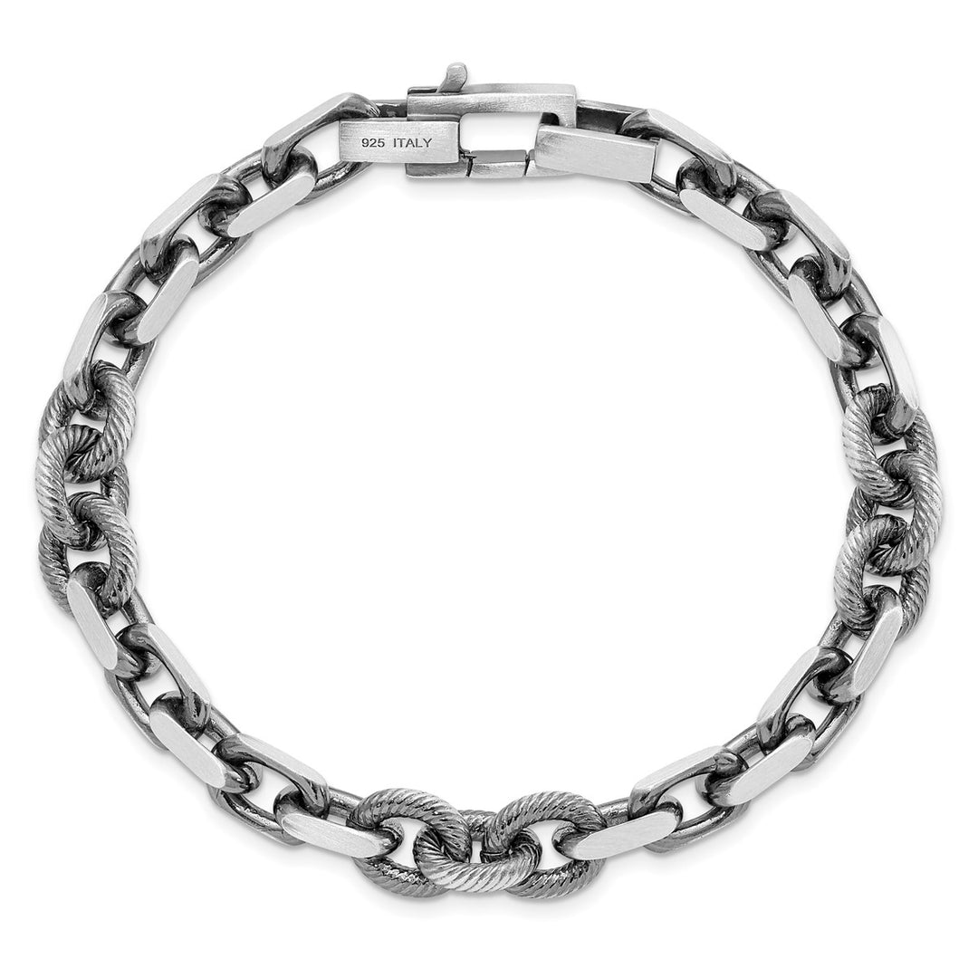 Sterling Silver 9.62mm Open Link Bracelet, 8.5