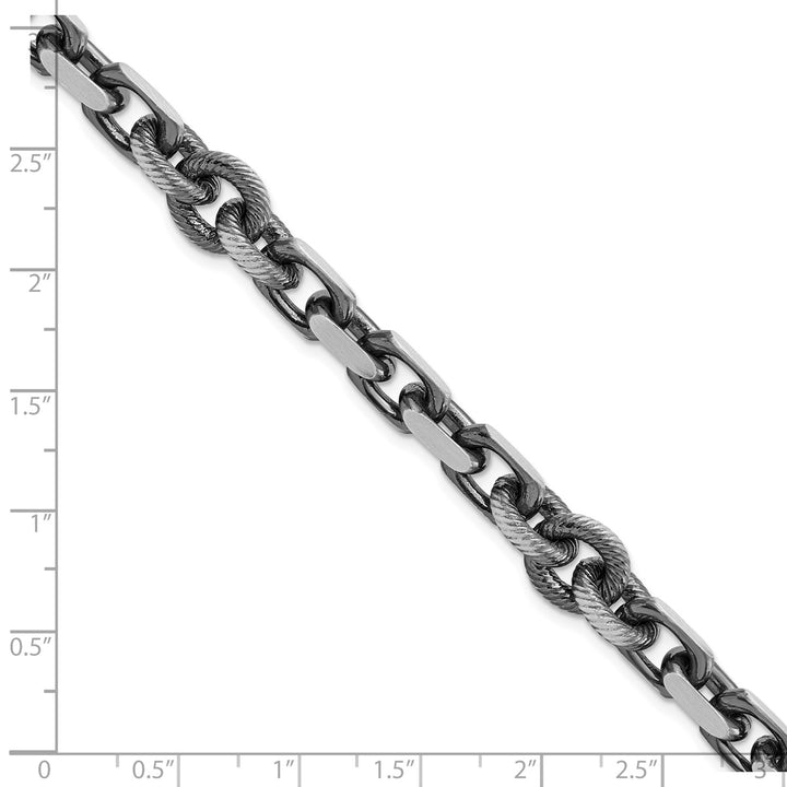 Sterling Silver 9.62mm Open Link Bracelet, 8.5"