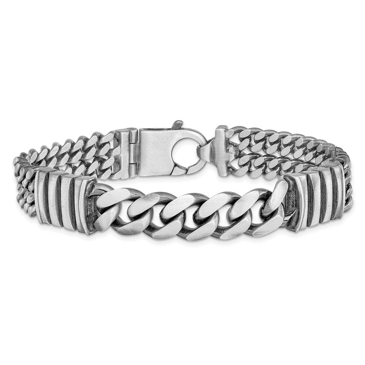 Sterling Silver 13.25mm Curb Bracelet, 8.5"