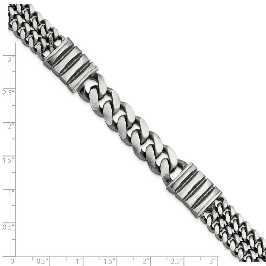 Sterling Silver 13.25mm Curb Bracelet, 8.5