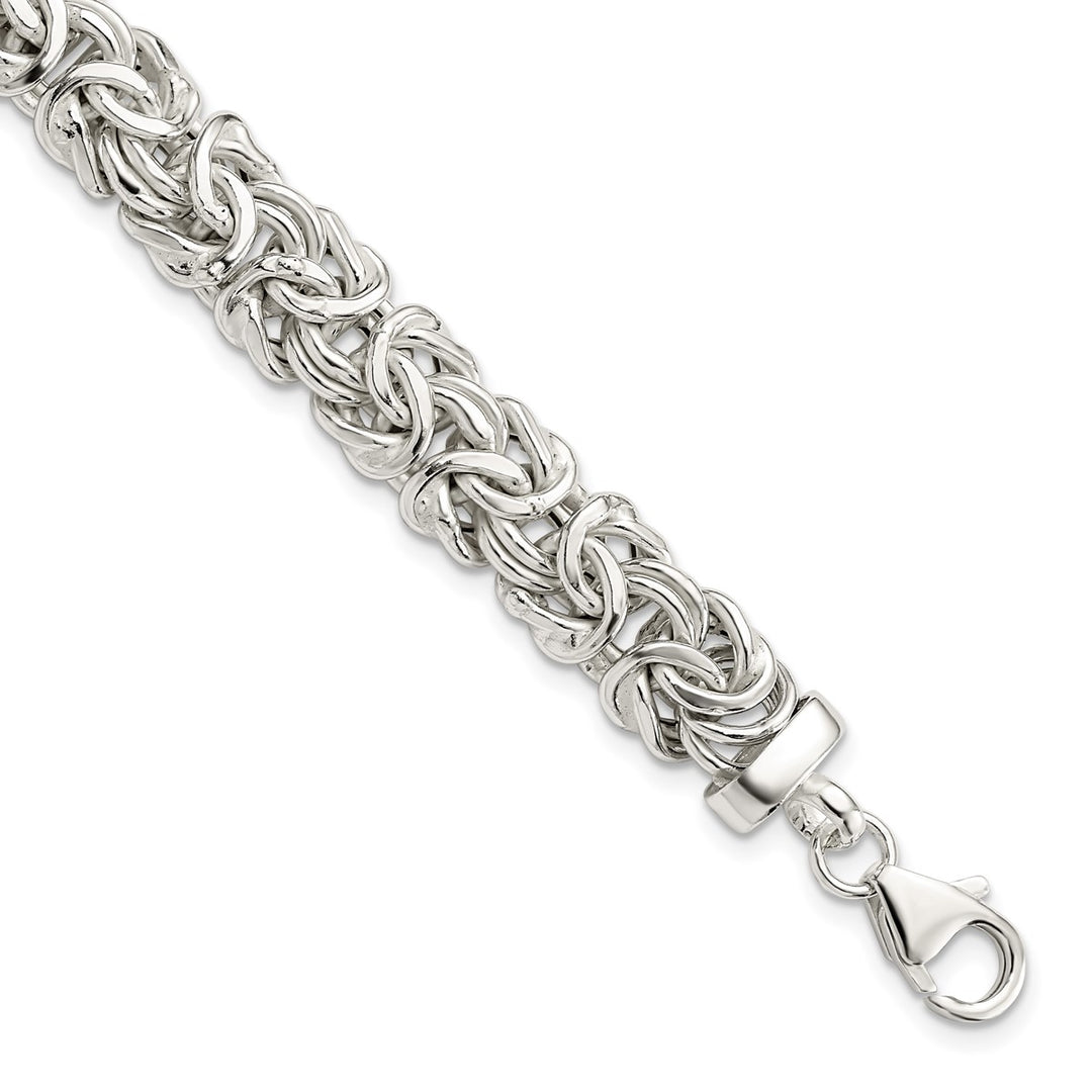 Sterling Silver 9.43mm Byzantine Bracelets, 7"