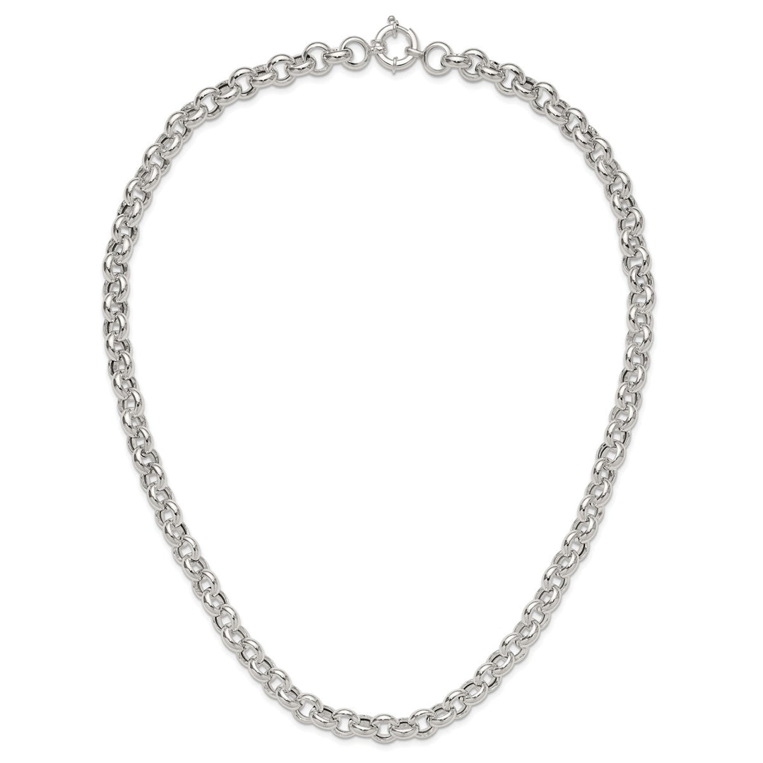 Sterling Silver 10.02mm Rolo Necklace, 24
