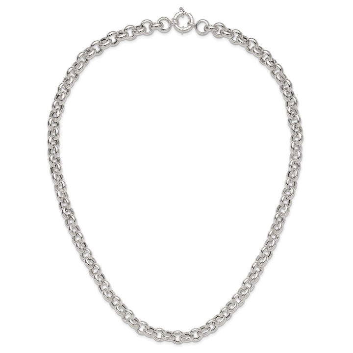 Sterling Silver 10.02mm Rolo Necklace, 24"