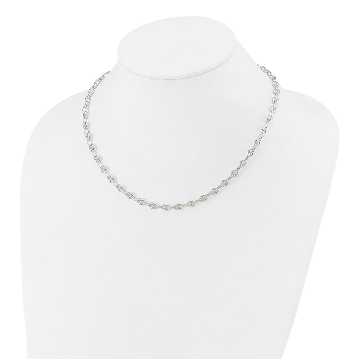 Sterling Silver 5.13mm Anchor Necklace, 18"