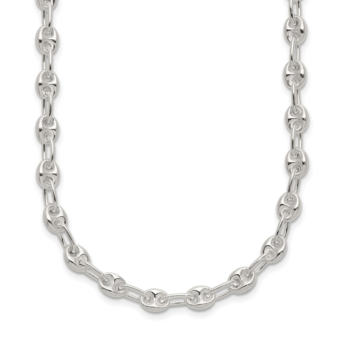 Sterling Silver 5.13mm Anchor Necklace, 18"