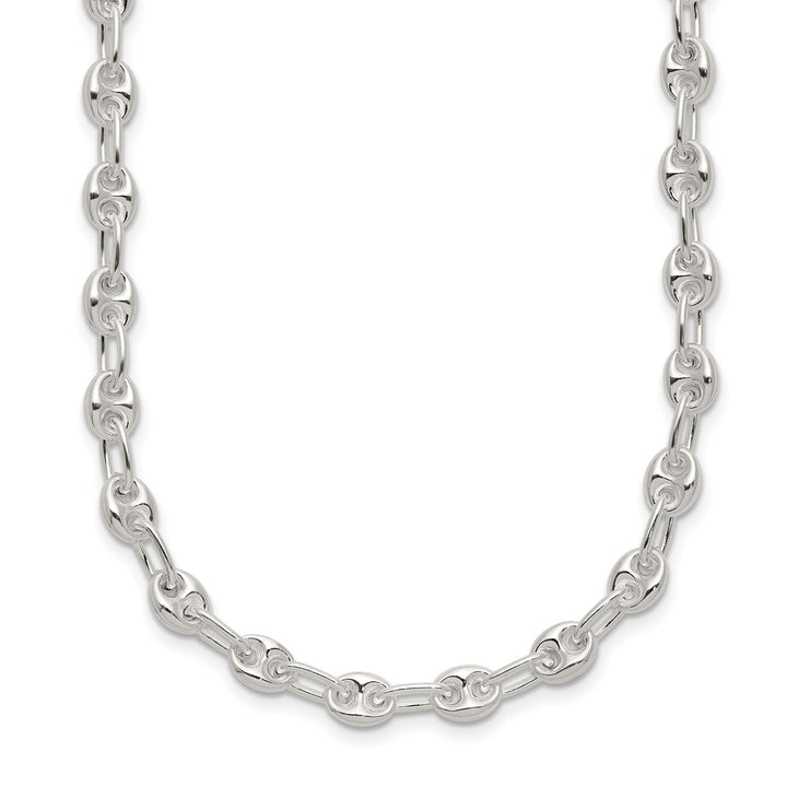 Sterling Silver 5.13mm Anchor Necklace, 18"