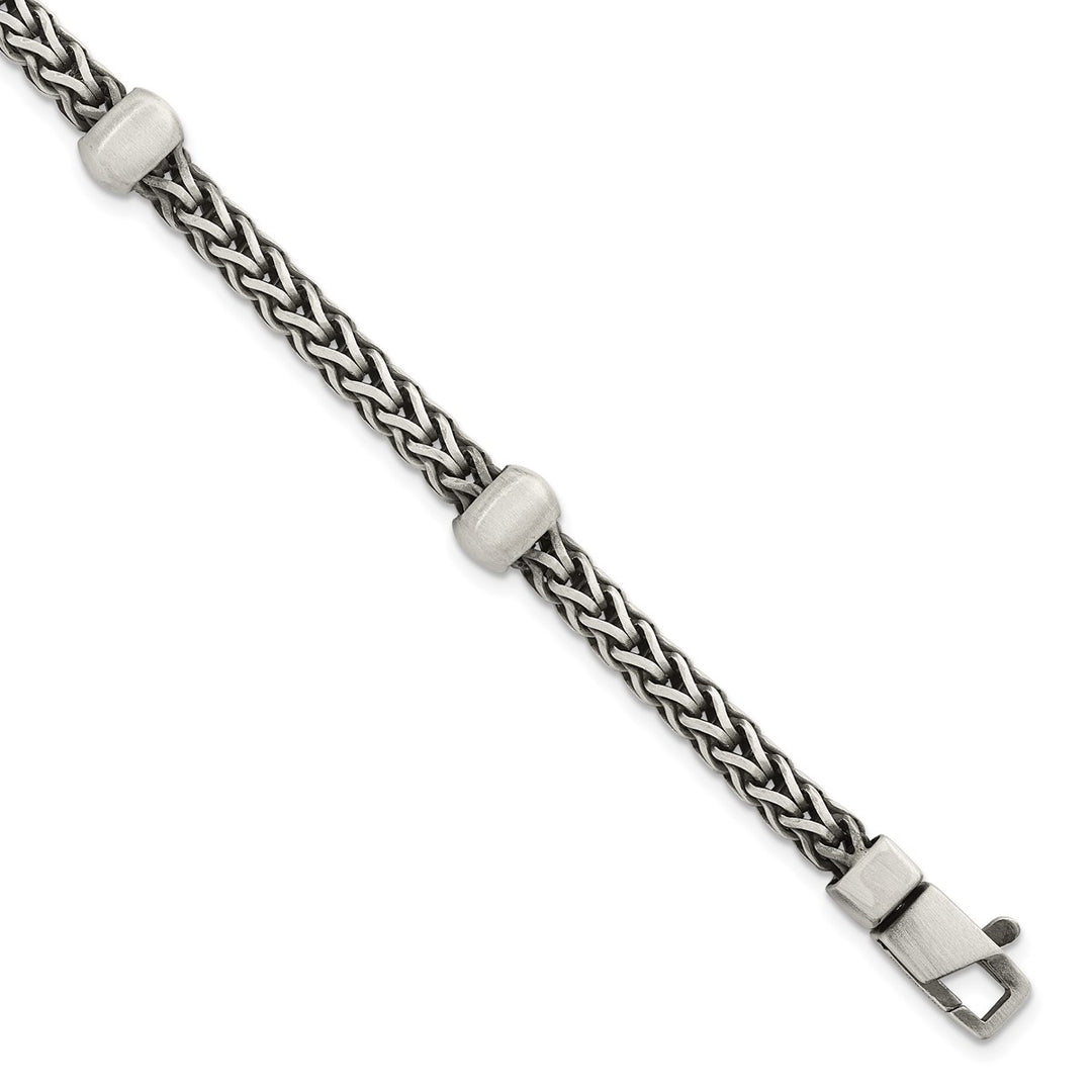 Sterling Silver 7.75mm Franco Bracelet, 8.5"