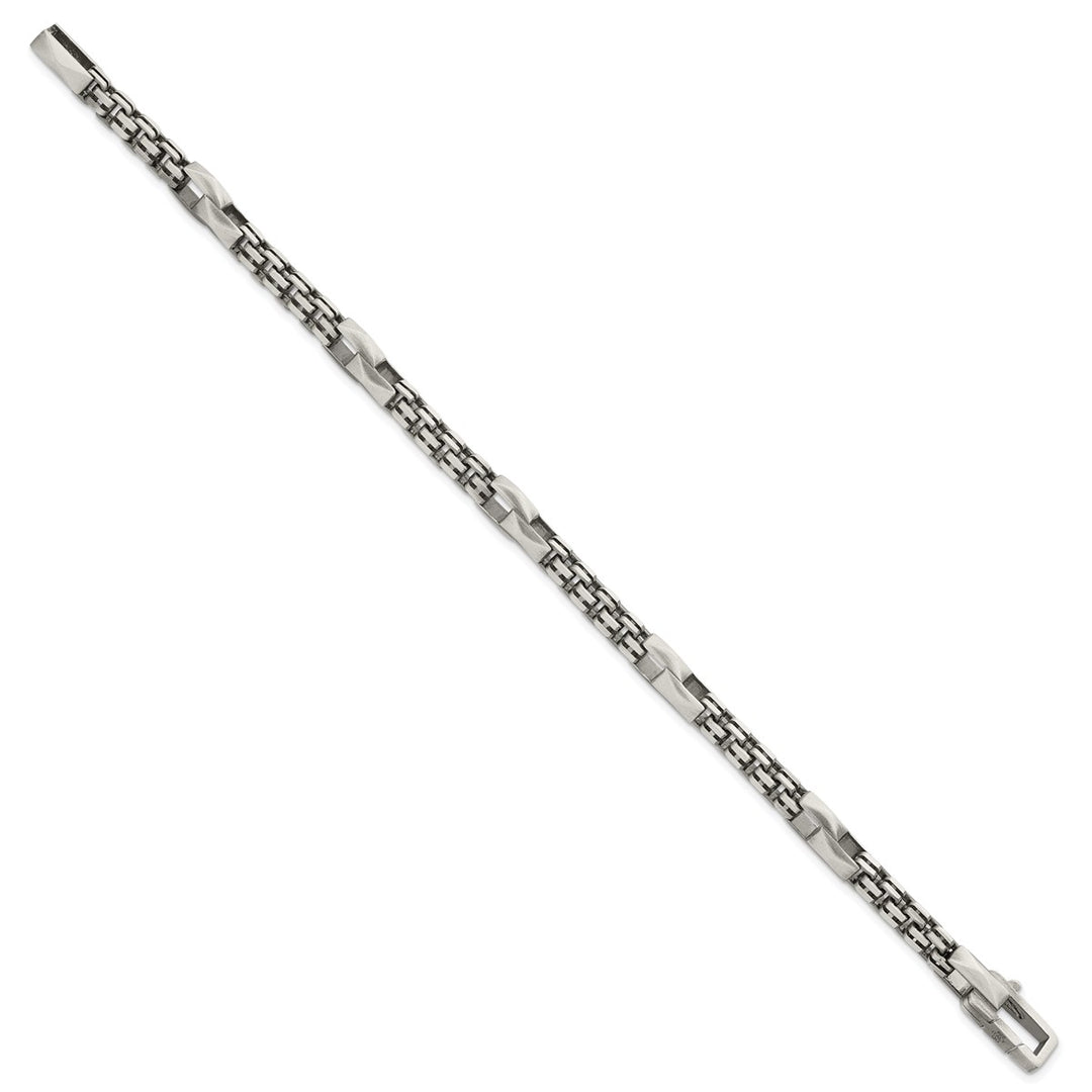 Sterling Silver 7.5mm Box Bracelet, 8.5