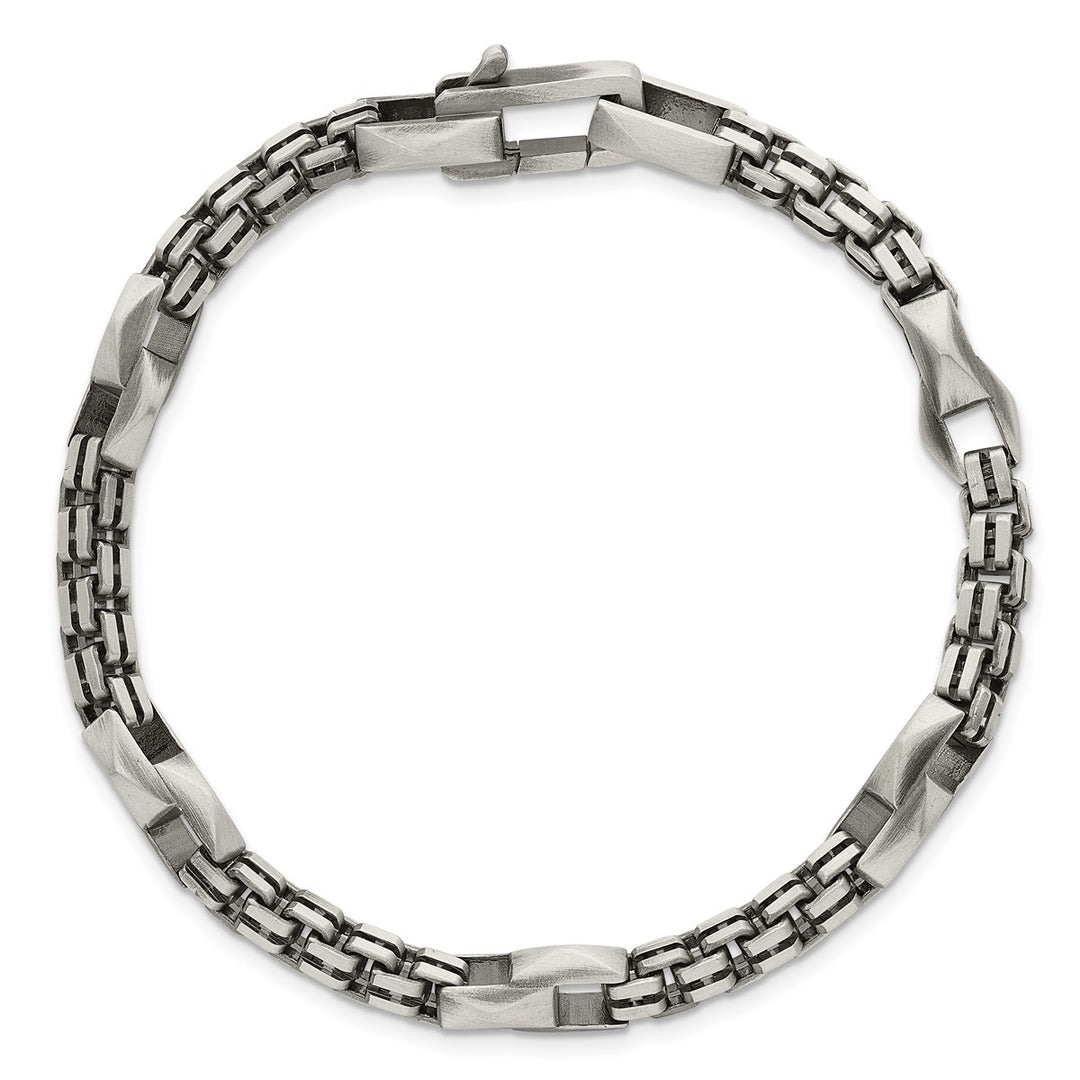 Sterling Silver 7.5mm Box Bracelet, 8.5