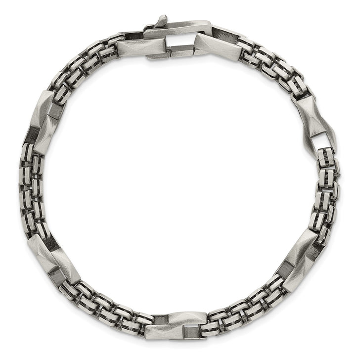 Sterling Silver 7.5mm Box Bracelet, 8.5"