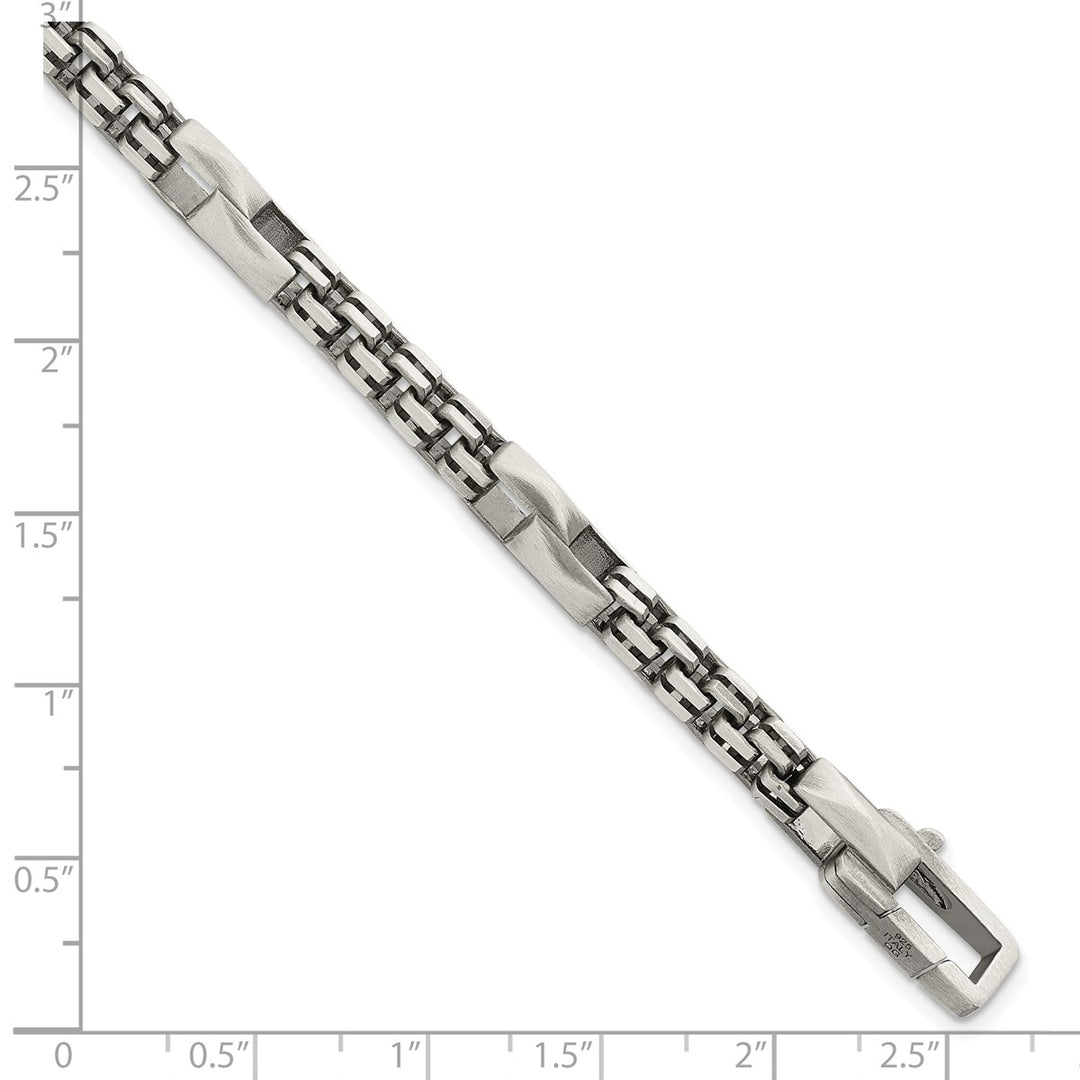 Sterling Silver 7.5mm Box Bracelet, 8.5
