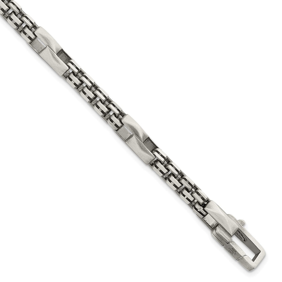 Sterling Silver 7.5mm Box Bracelet, 8.5"