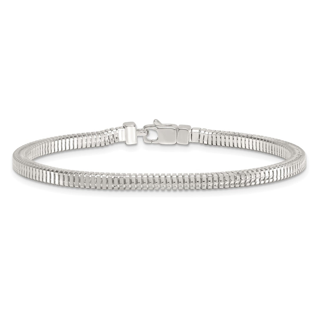 Sterling Silver 3.5mm Snake Bracelet, 8