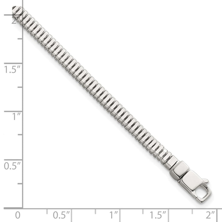 Sterling Silver 3.5mm Snake Bracelet, 8"