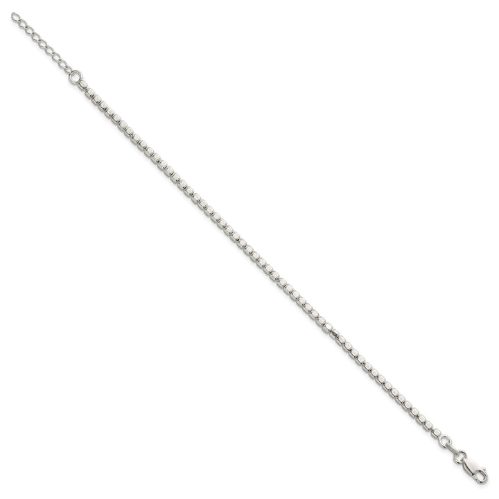 Sterling Silver 2.6mm Ball (Beaded) Bracelet, 7"