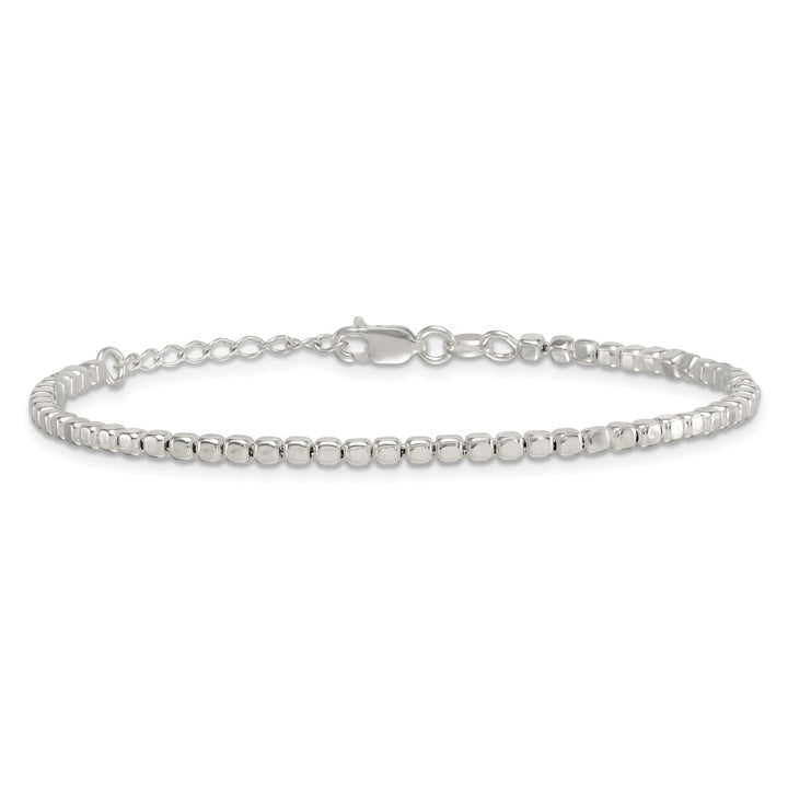 Sterling Silver 2.6mm Ball (Beaded) Bracelet, 7"