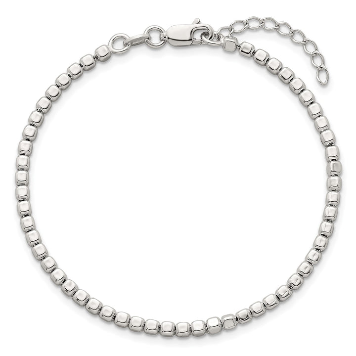 Sterling Silver 2.6mm Ball (Beaded) Bracelet, 7"