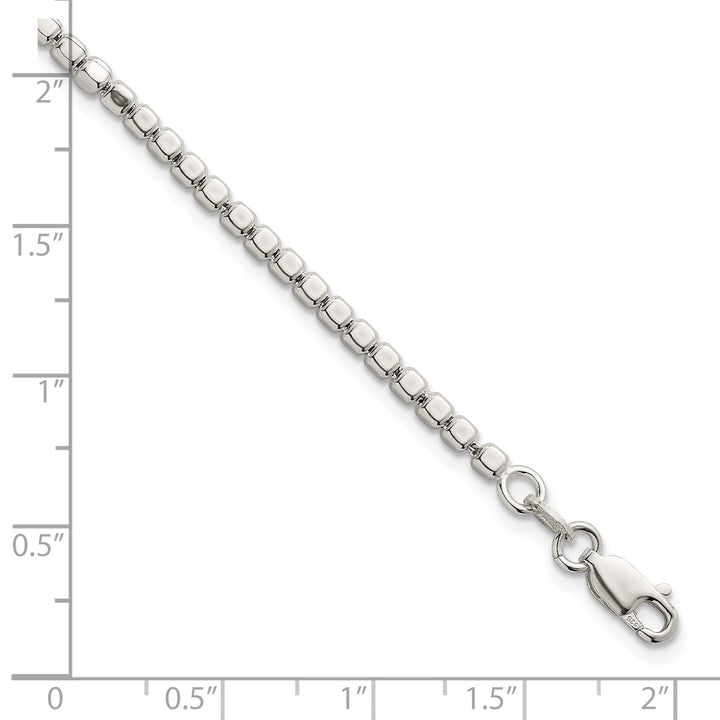 Sterling Silver 2.6mm Ball (Beaded) Bracelet, 7"