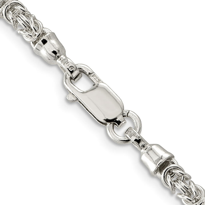 Sterling Silver 4mm Byzantine Necklaces, 18"