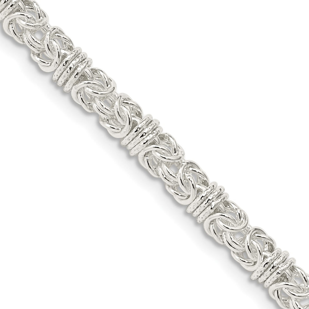 Sterling Silver 4mm Byzantine Necklaces, 18"