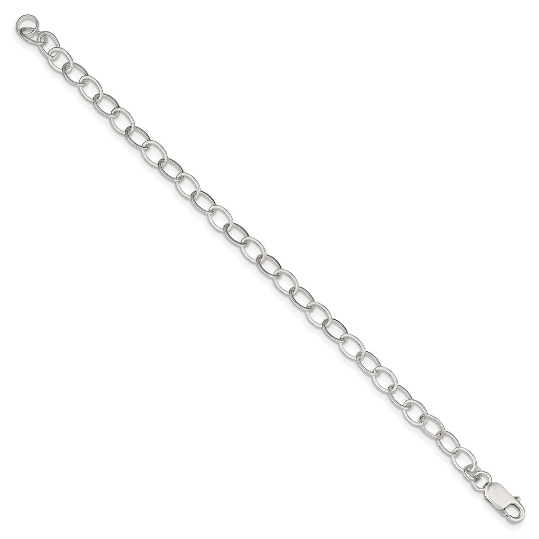 Sterling Silver 6mm Link, Other Bracelet, 6.5