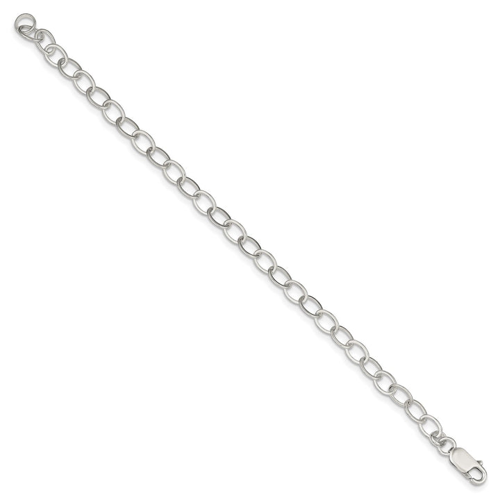 Sterling Silver 6mm Link, Other Bracelet, 6.5"