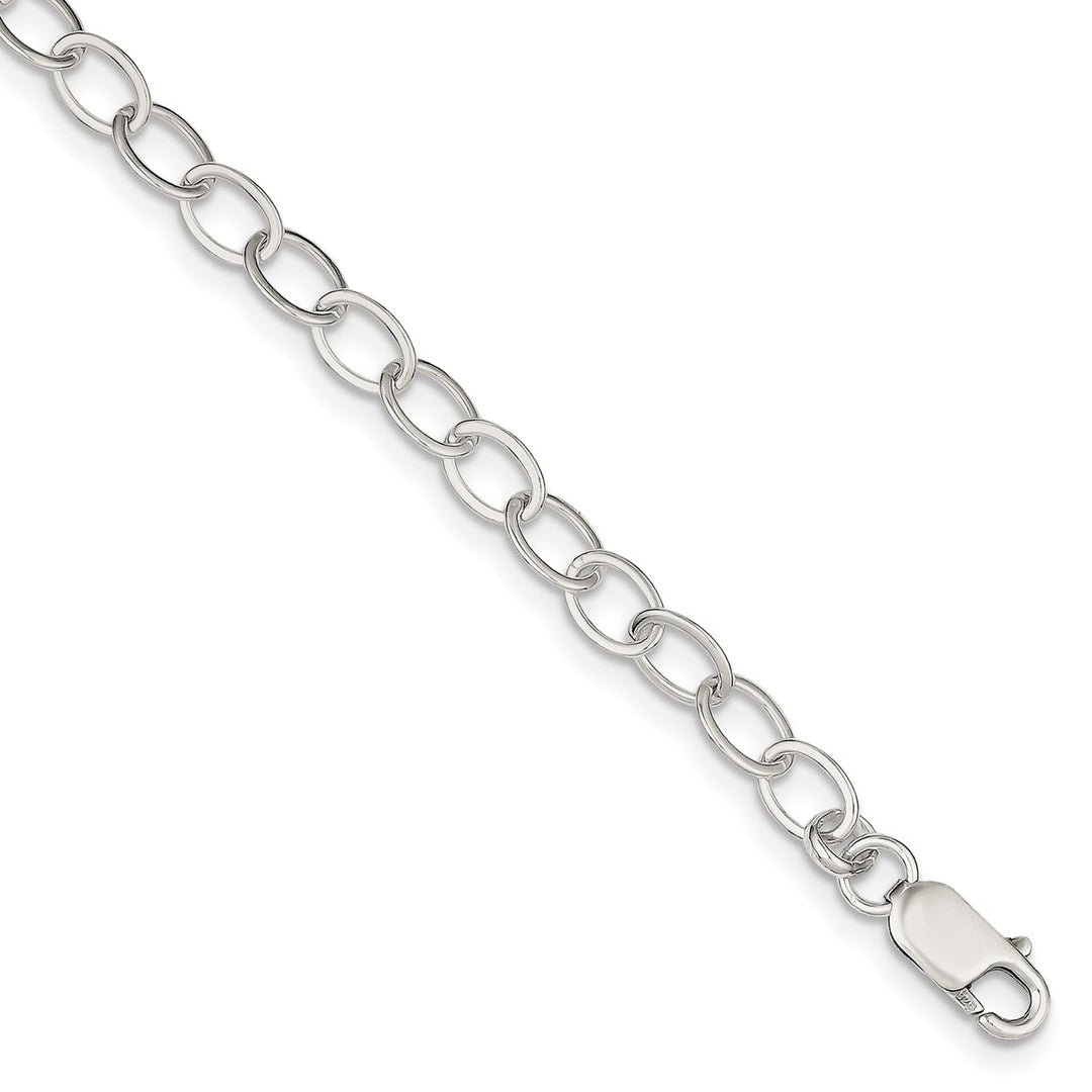 Sterling Silver 6mm Link, Other Bracelet, 6.5"
