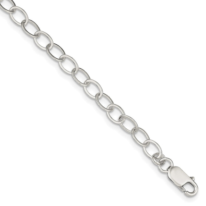 Sterling Silver 6mm Link, Other Bracelet, 6.5"