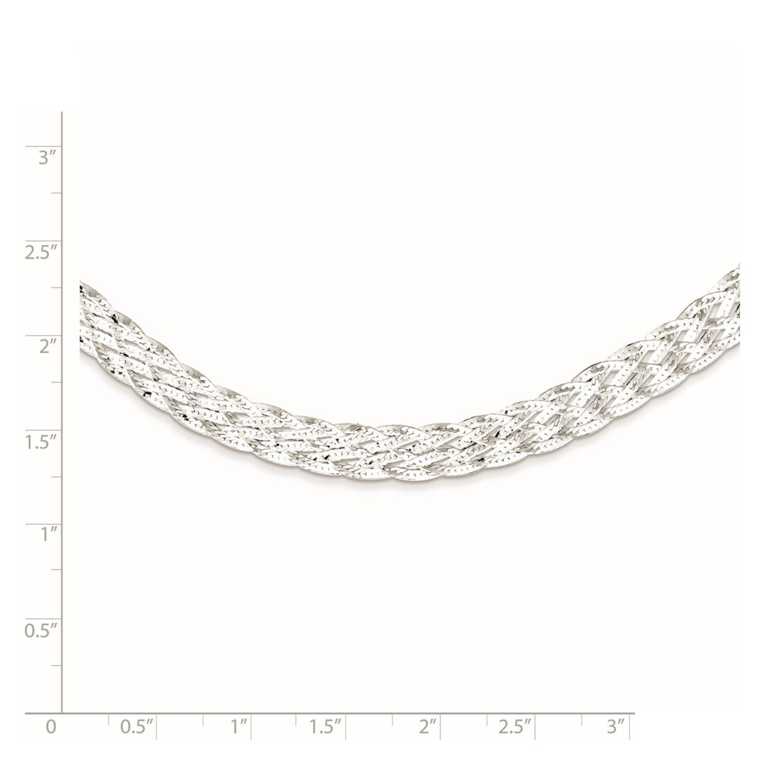 Sterling Silver 8mm Fancy Necklace, 18