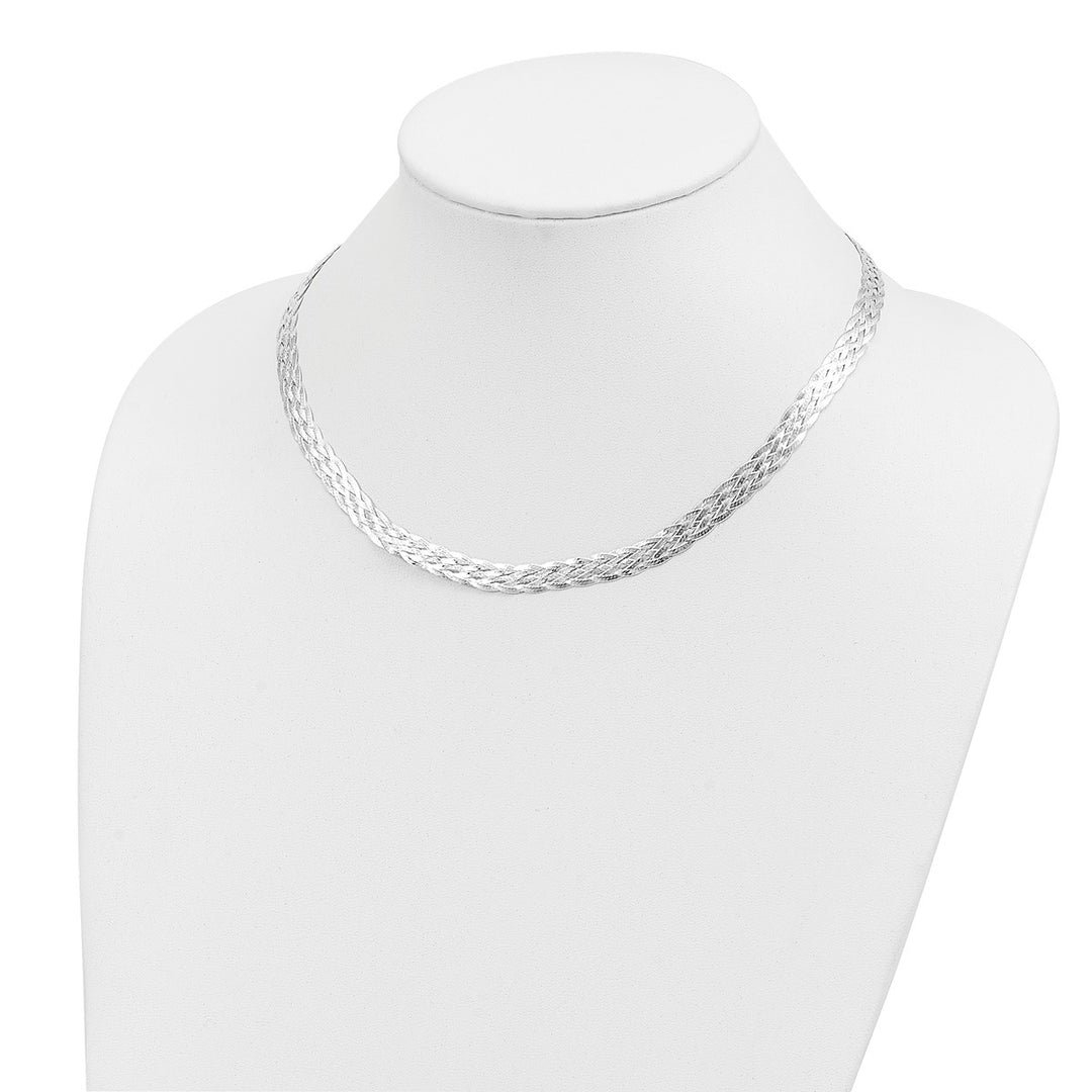 Sterling Silver 8mm Fancy Necklace, 18