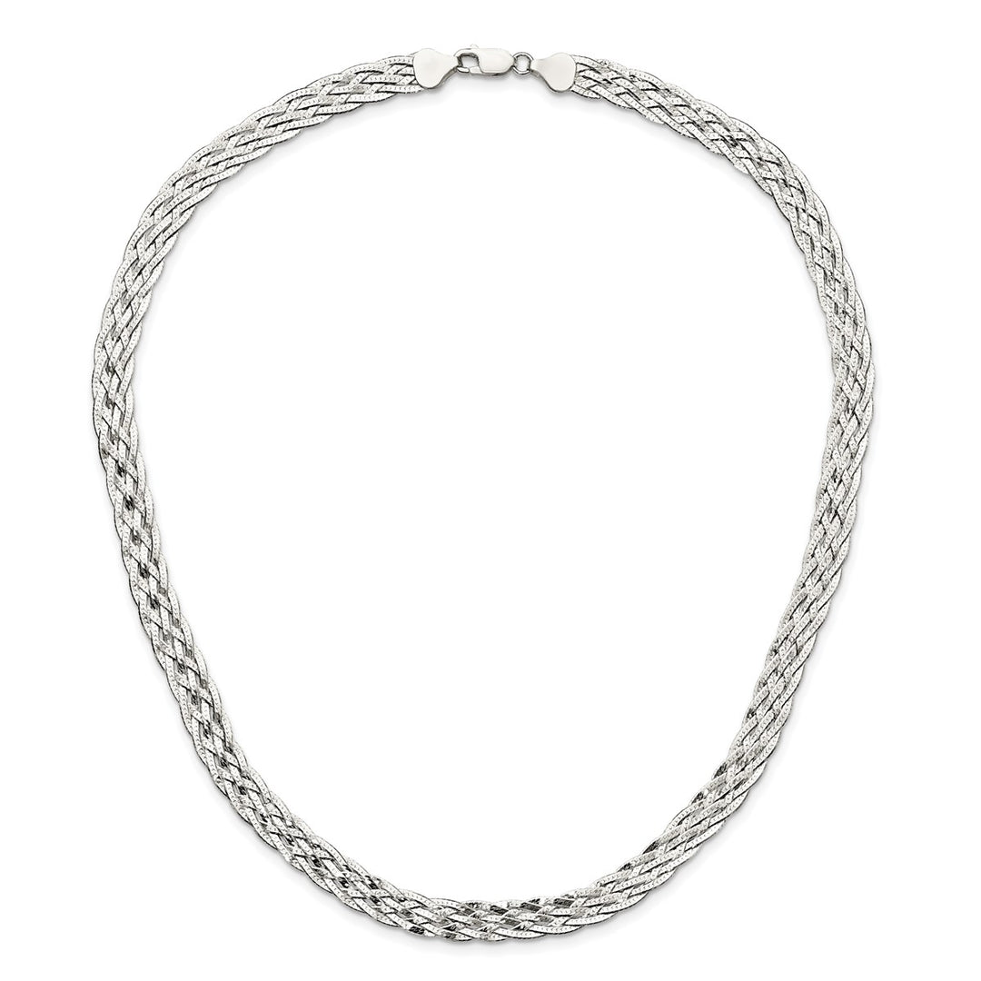 Sterling Silver 8mm Fancy Necklace, 18