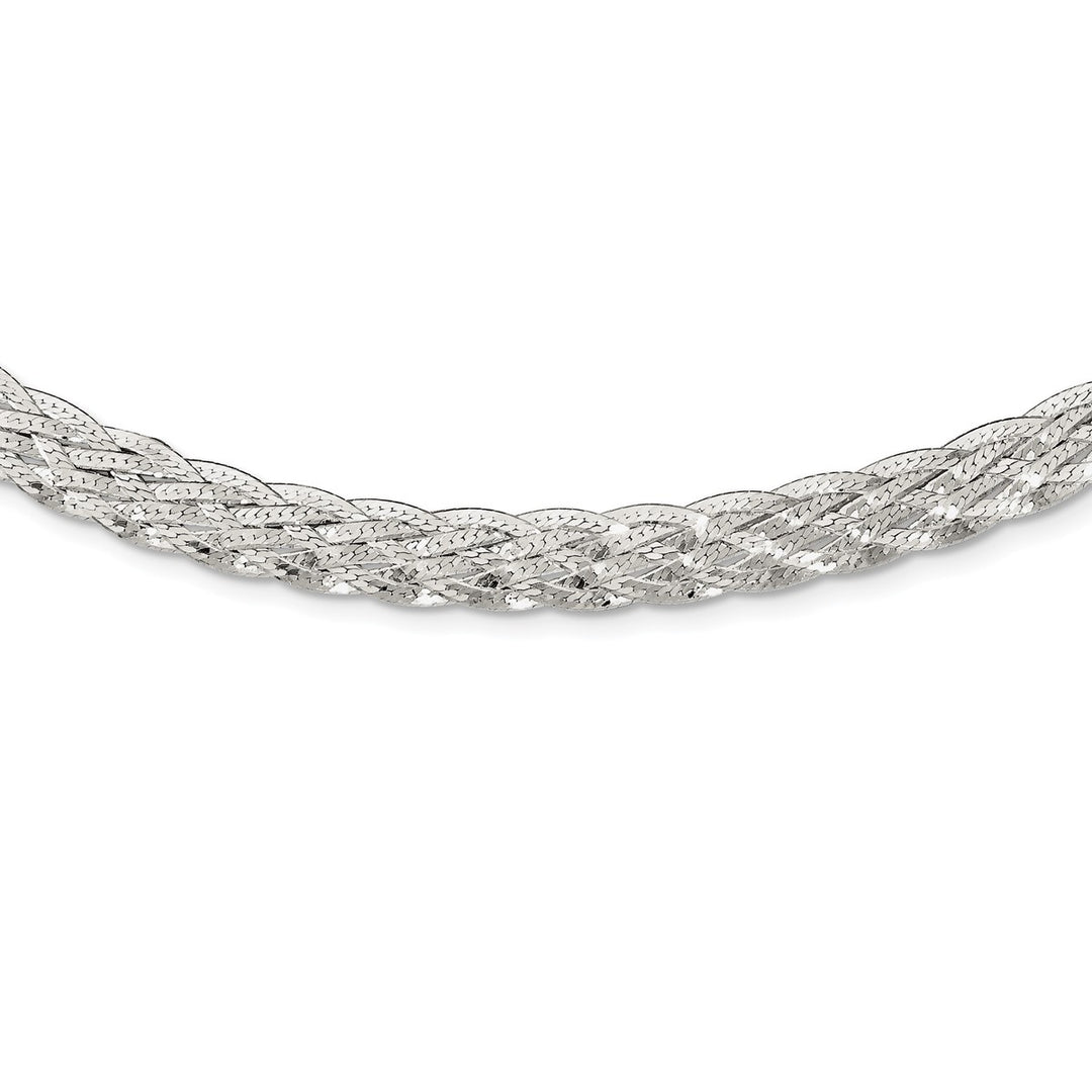 Sterling Silver 8mm Fancy Necklace, 18