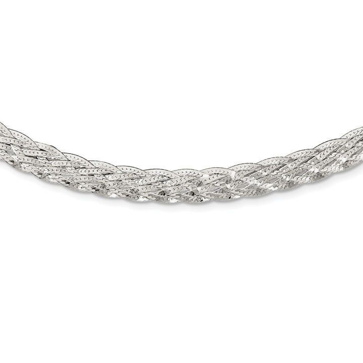 Sterling Silver 8mm Fancy Necklace, 18"