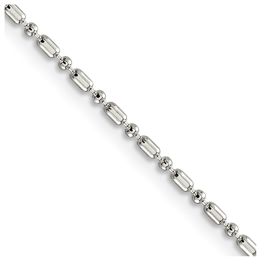 Sterling Silver 1.5mm Ball (Beaded) Necklaces, 16"