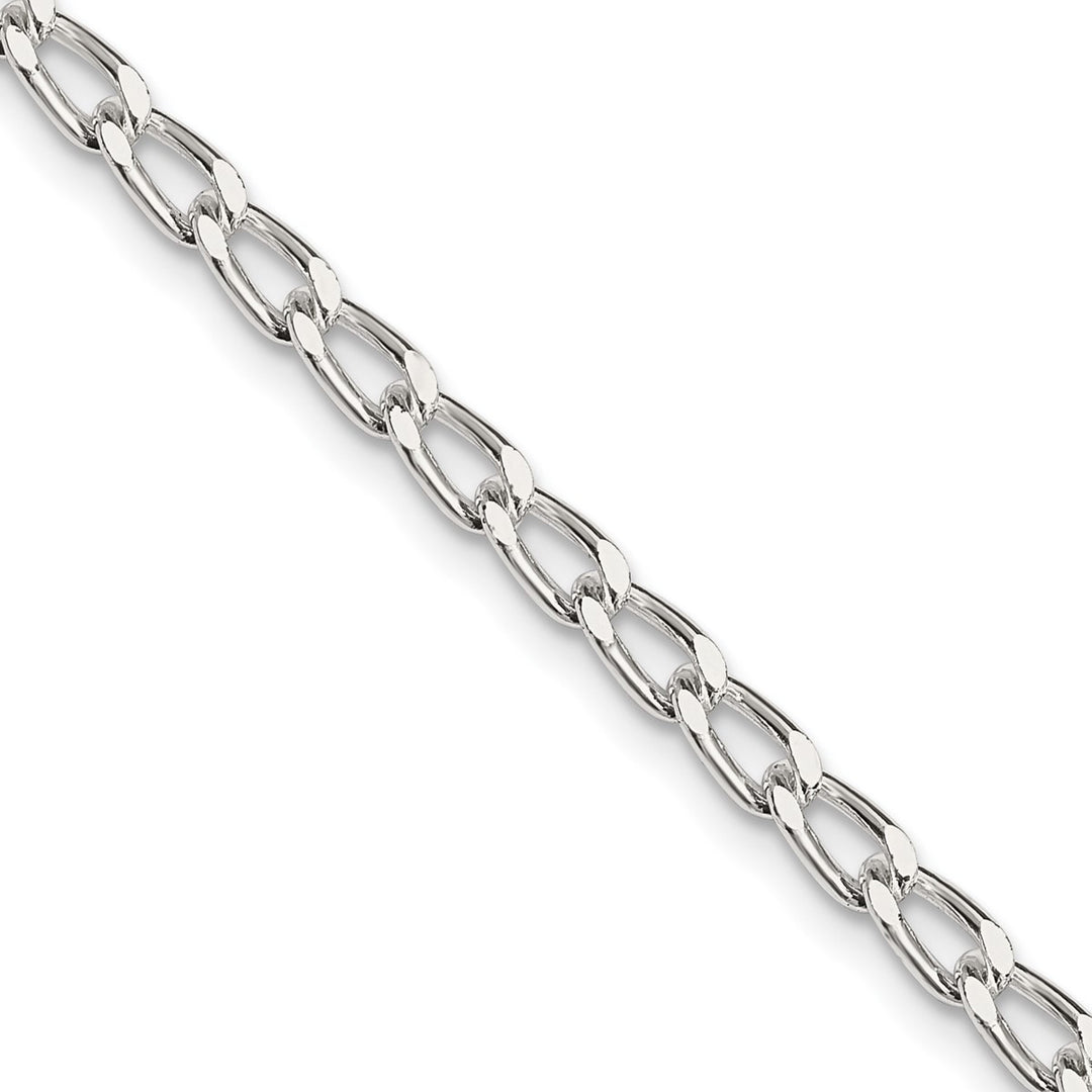 Sterling Silver 3.2mm Curb Anklet, 10"
