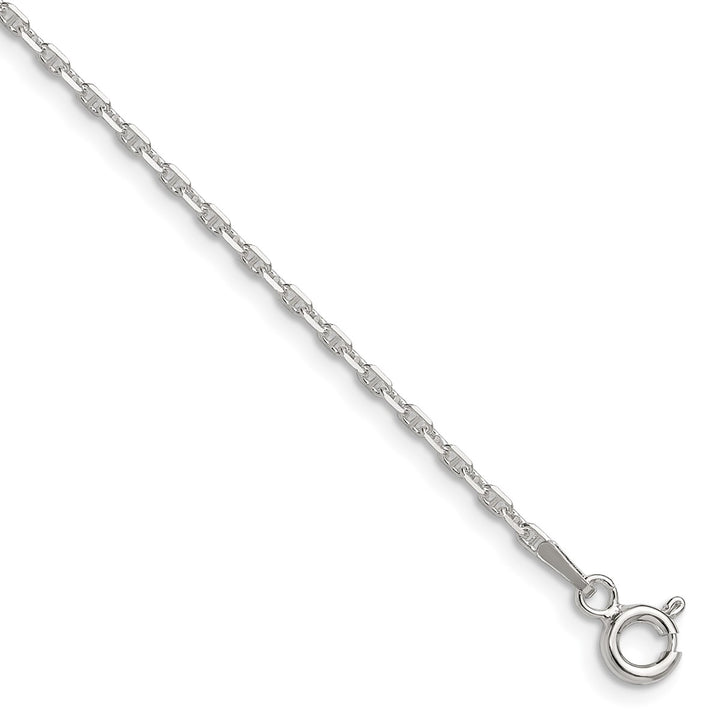 Sterling Silver 1.75mm Anchor Anklets, 9"