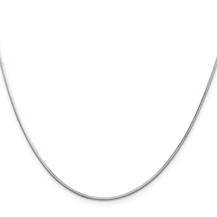 Sterling Silver 1.25mm Snake Necklaces, 16"