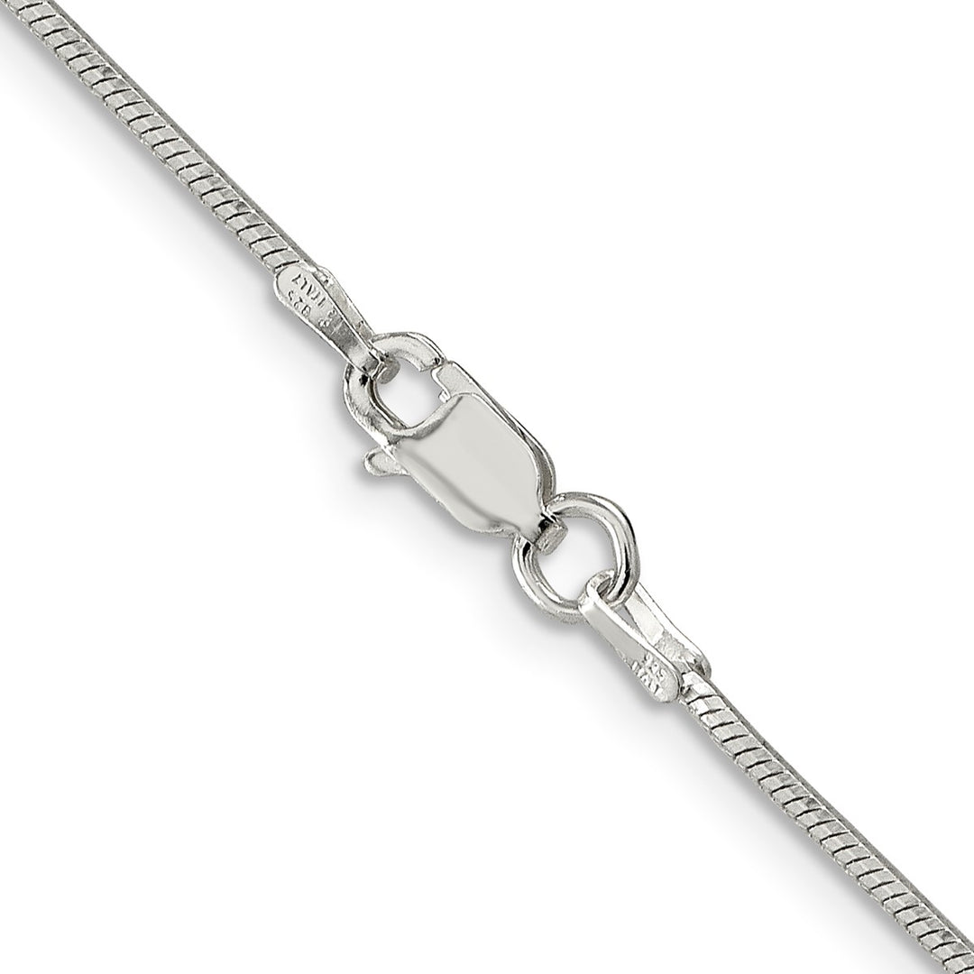 Sterling Silver 1.25mm Snake Necklaces, 16