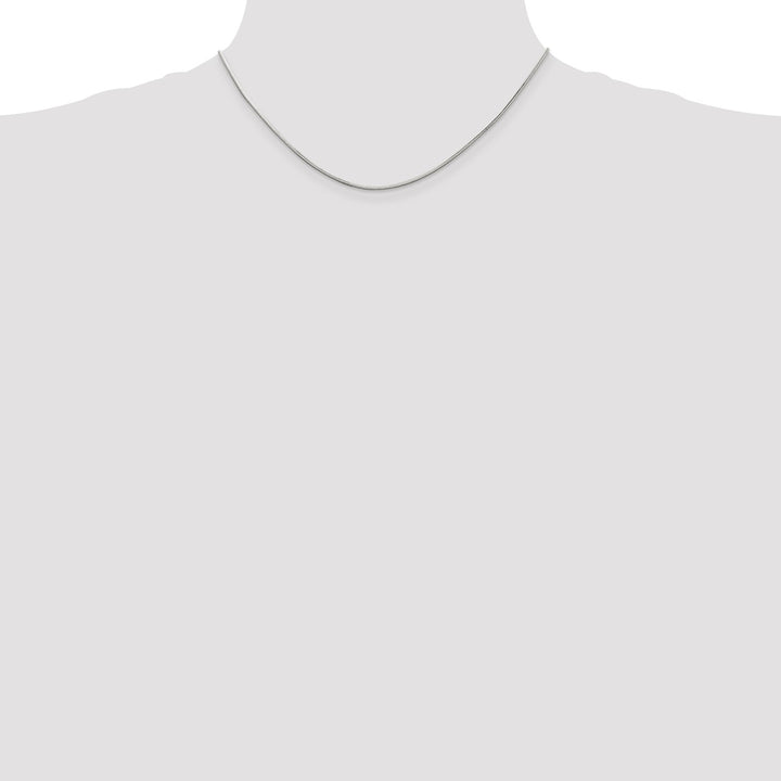Sterling Silver 1.25mm Snake Necklaces, 16"