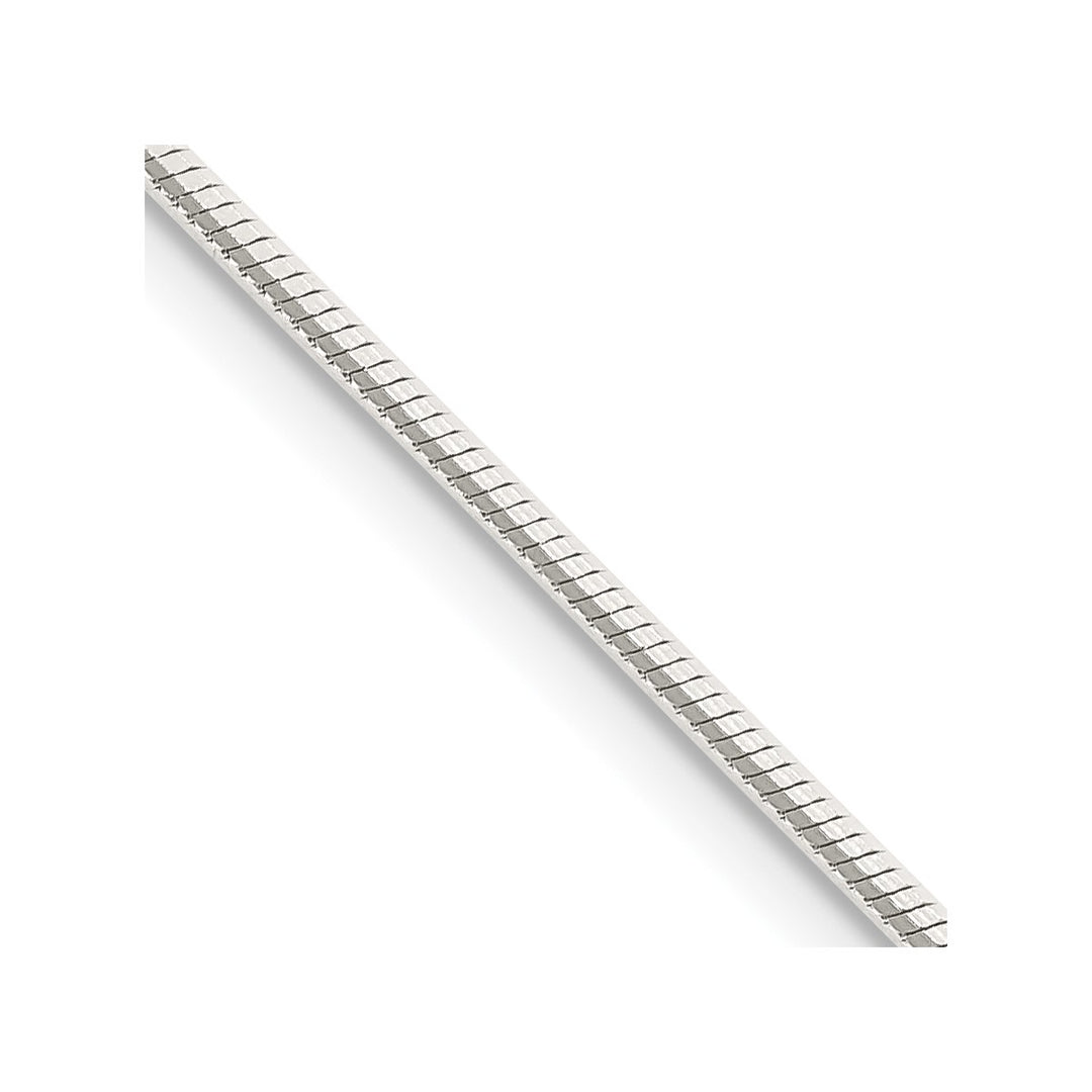 Sterling Silver 1.25mm Snake Necklaces, 16