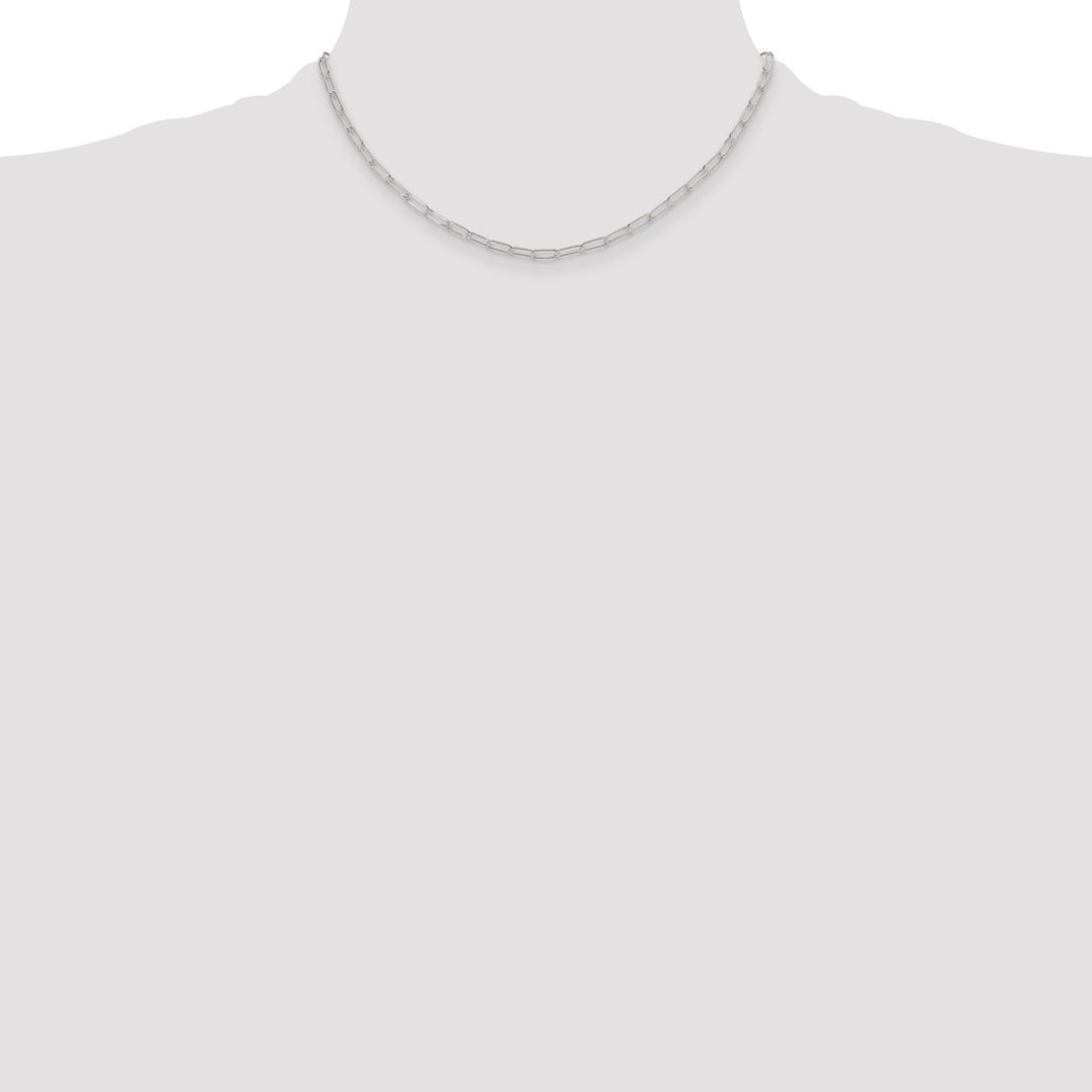 Sterling Silver 2.9mm Paperclip Necklaces, 16