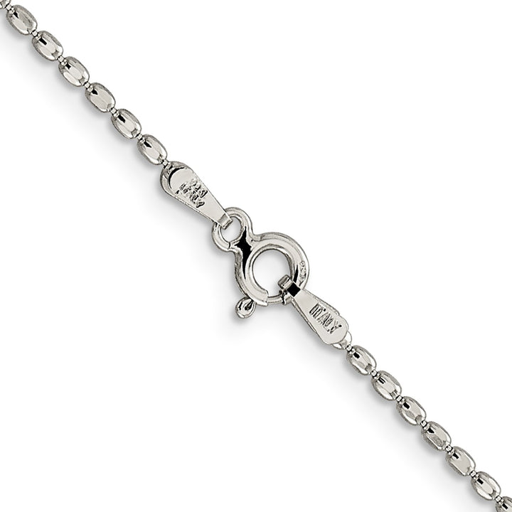 Sterling Silver 1.5mm Ball (Beaded) Necklaces, 18"