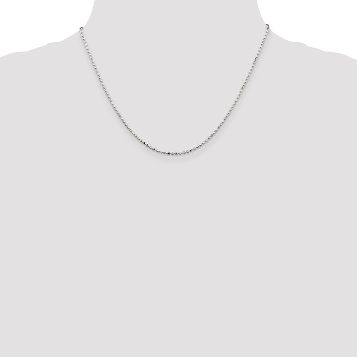Sterling Silver 1.5mm Ball (Beaded) Necklaces, 18"