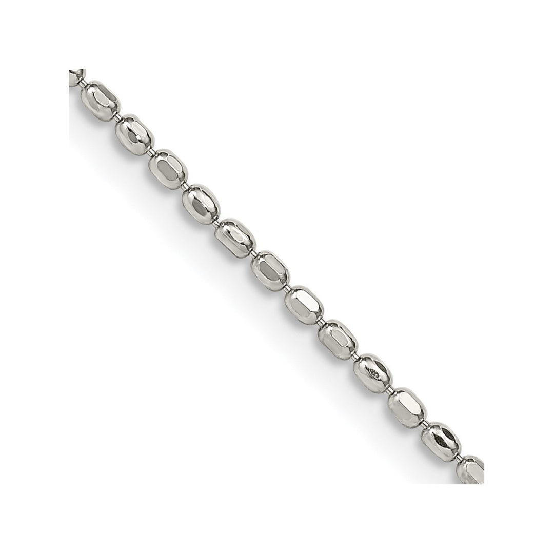 Sterling Silver 1.5mm Ball (Beaded) Necklaces, 18"