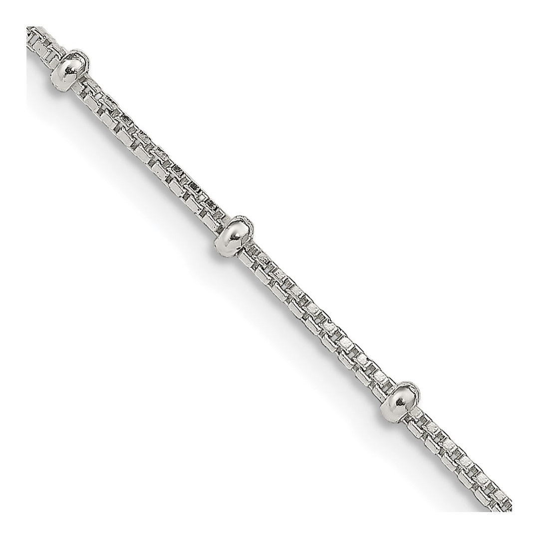 Sterling Silver 1.25mm Ball (Beaded) Necklaces, 18"