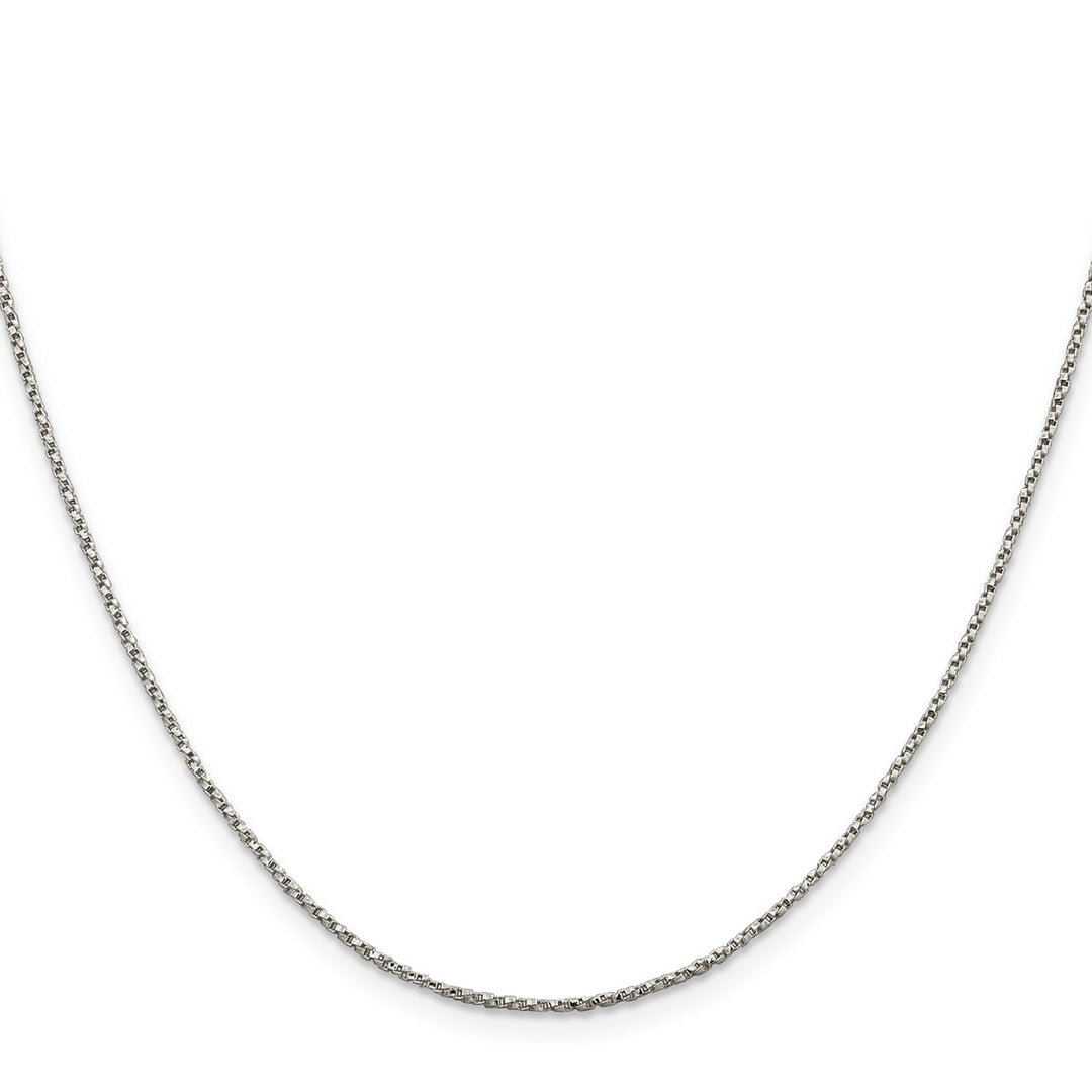 Sterling Silver 1.25mm Box Necklaces, 18