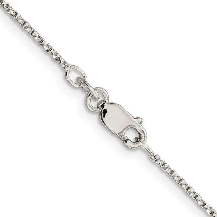 Sterling Silver 1.25mm Box Necklaces, 18"